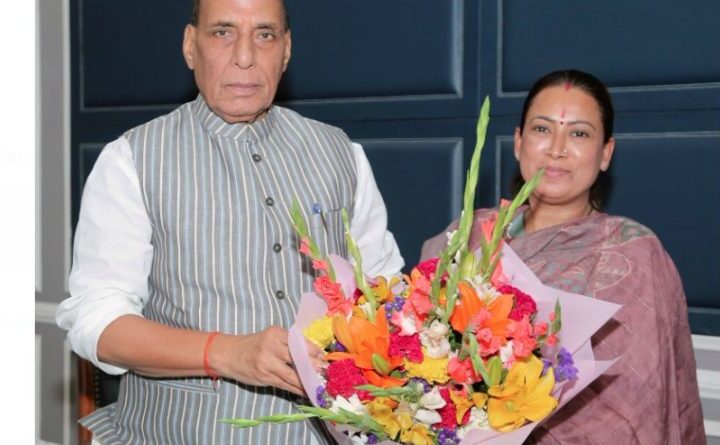 रेखा आर्या ने रक्षा मंत्री को दी ‘ऑपरेशन सिंदूर’ पर बधाई